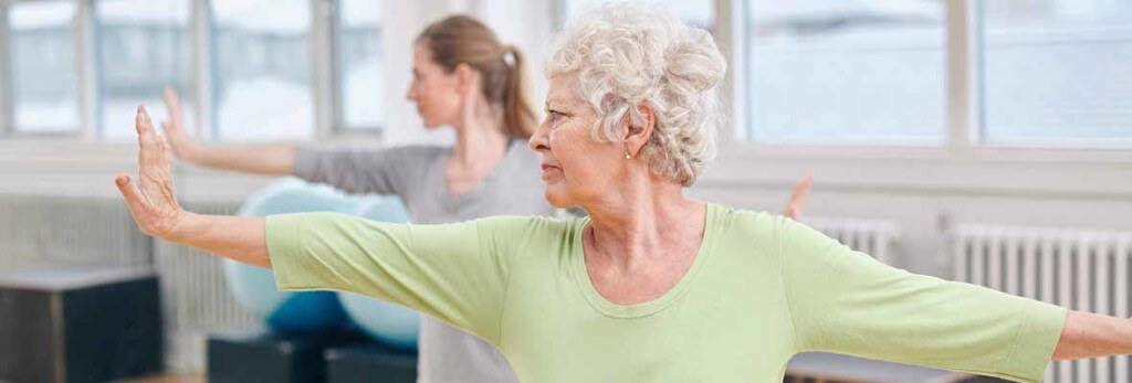senior woman exercising