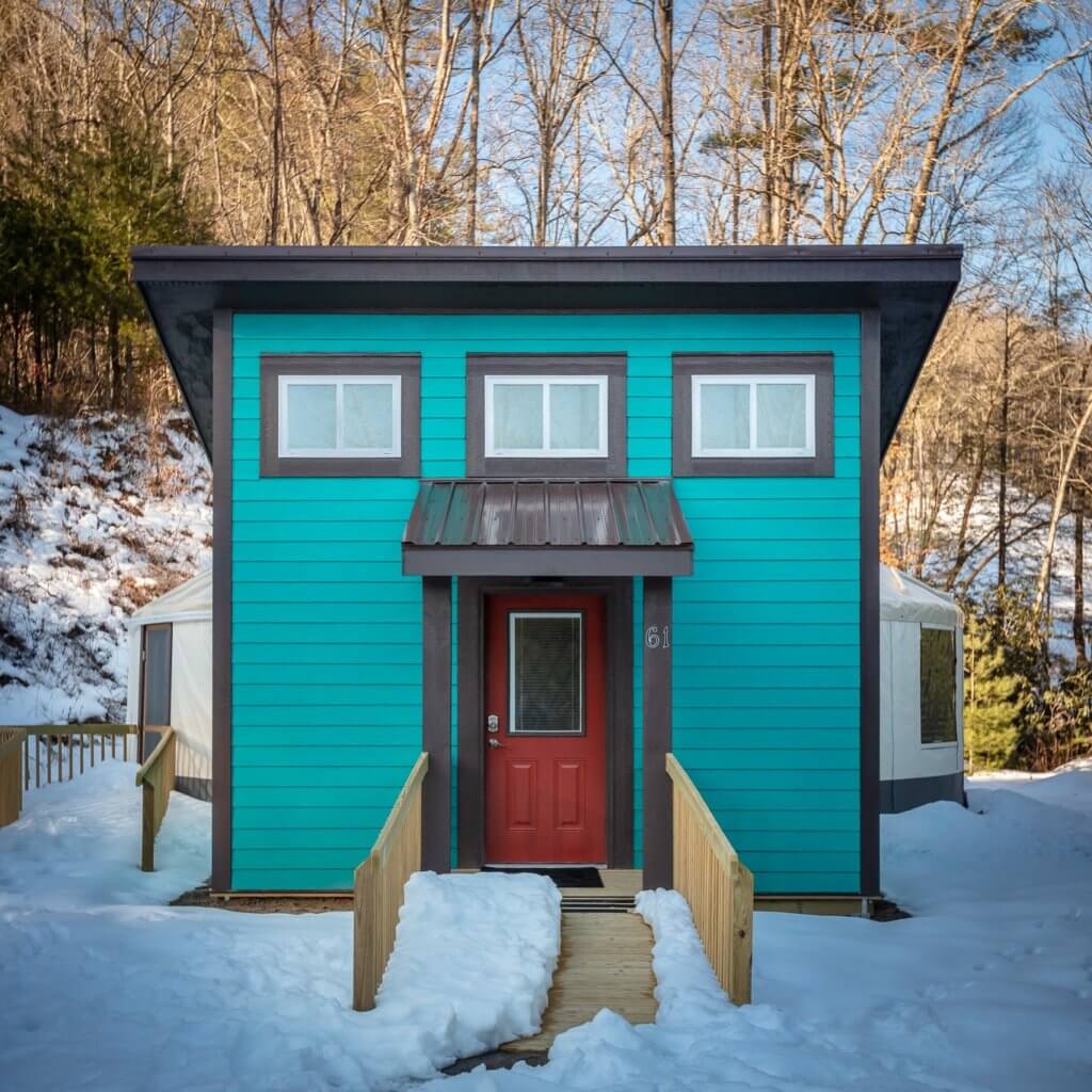 Entrance to the Yoga Yurt